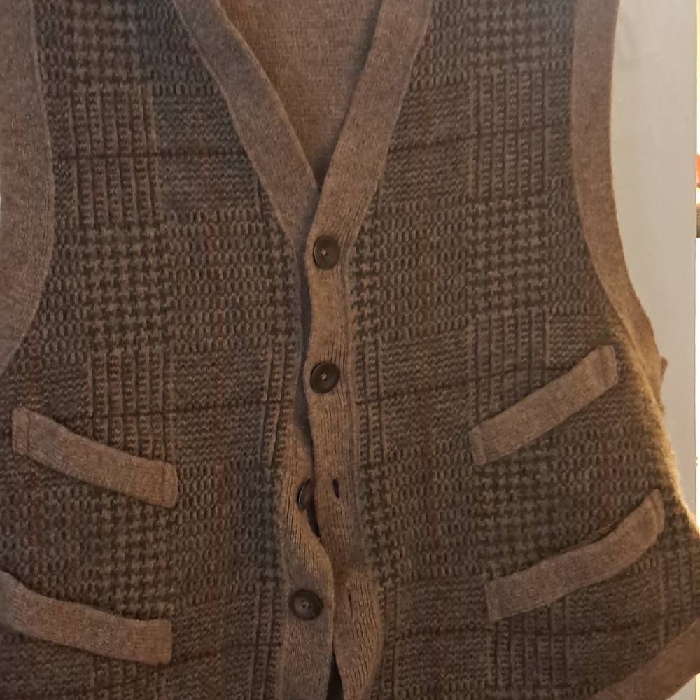 Ralph Lauren Tan Wool Blend Vest